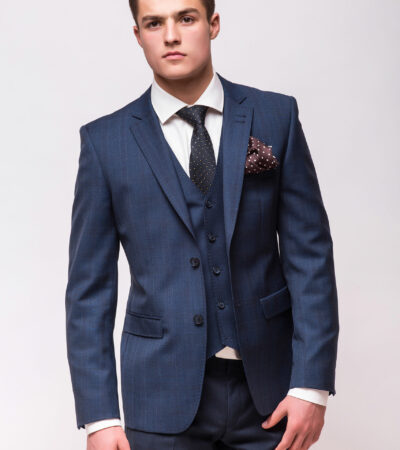 Portrait of happy smiling young businessman, isolated on white background. Business success concept.